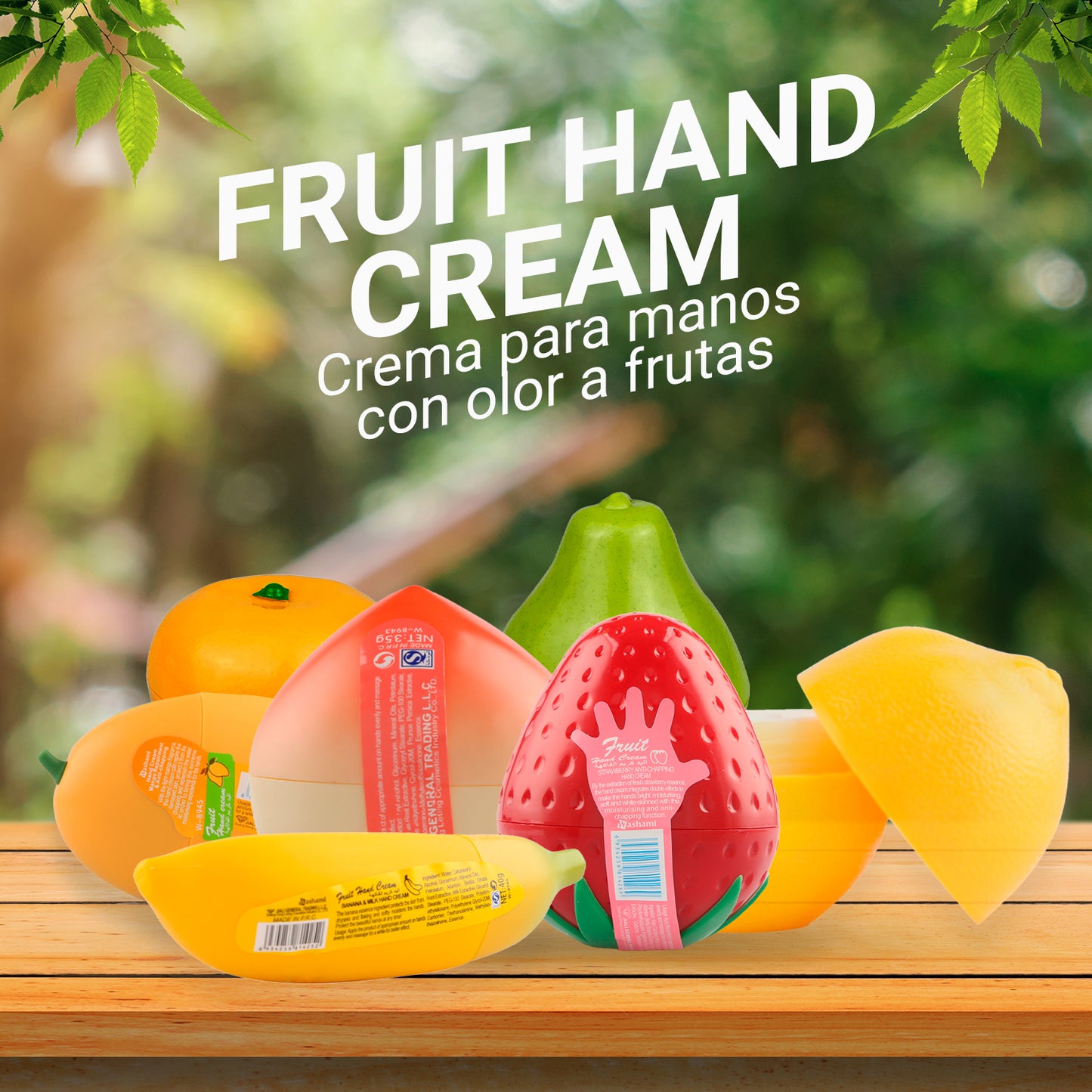 FRUIT OF THE WOKALI – CUIDADO DE MANOS – CREMA DE MANO DE FRUTAS – 30gr