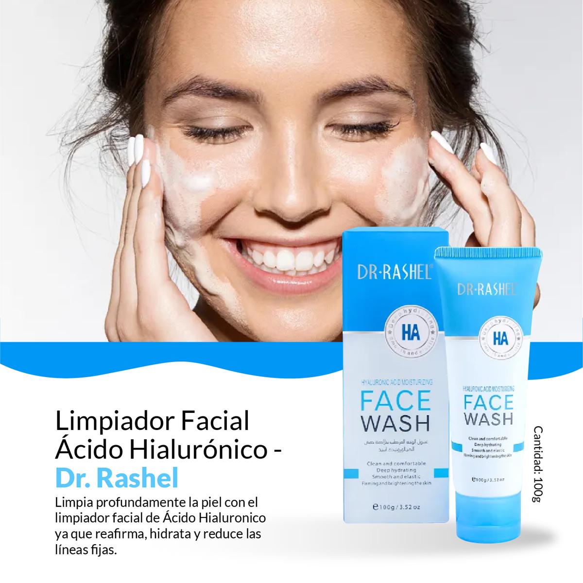 Dr. Rashel Gel Limpiador Facial – Hidratación Profunda con Ácido Hialurónico – 100g
