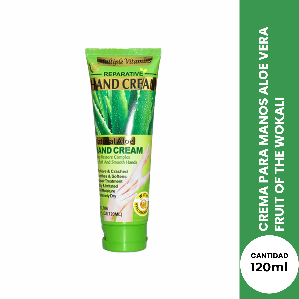 Crema Para Manos Aloe Vera 120ml Fruit Of The Wokali
