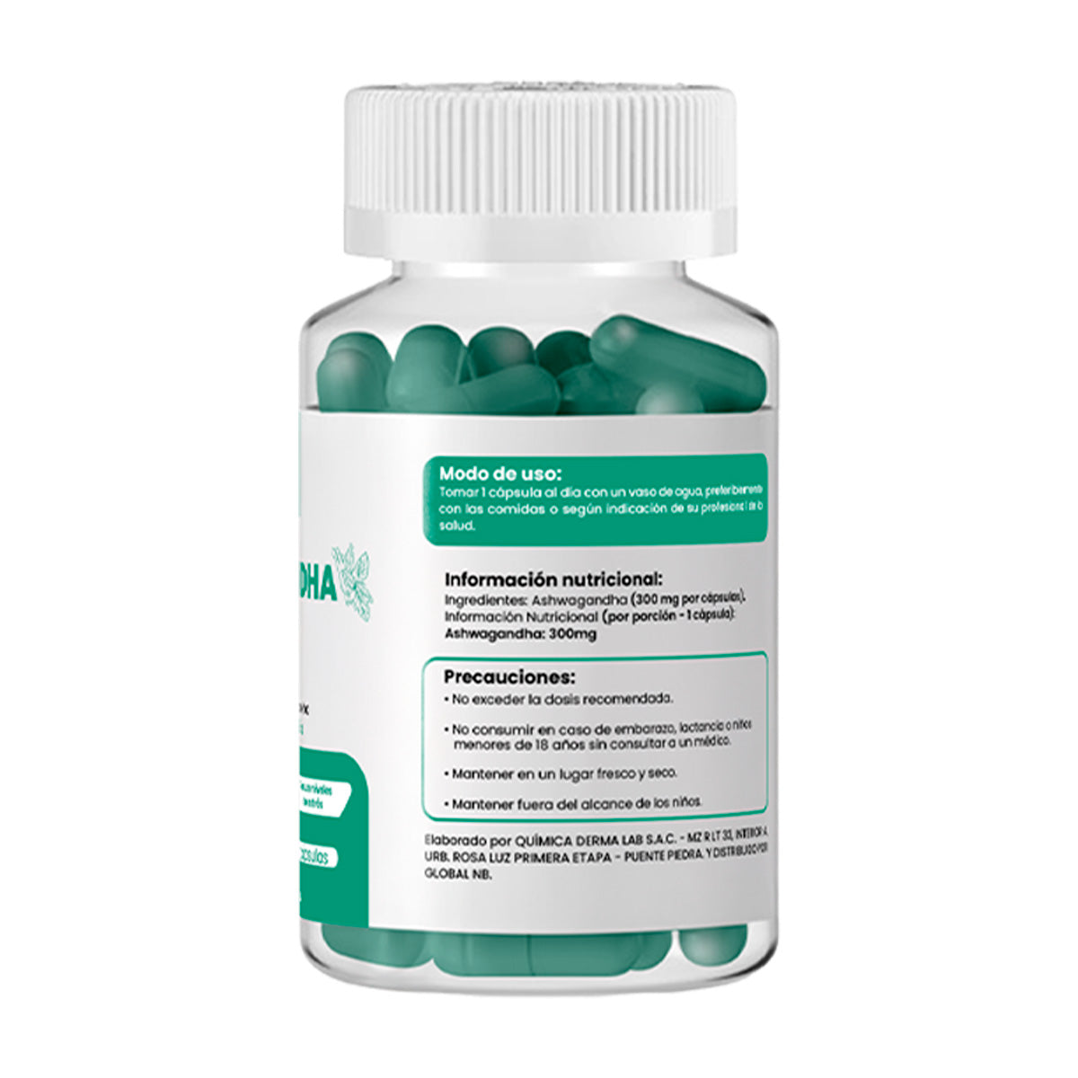 ASHWAGANDHA PLUS 100 CAPSULAS DERMO SUMAK