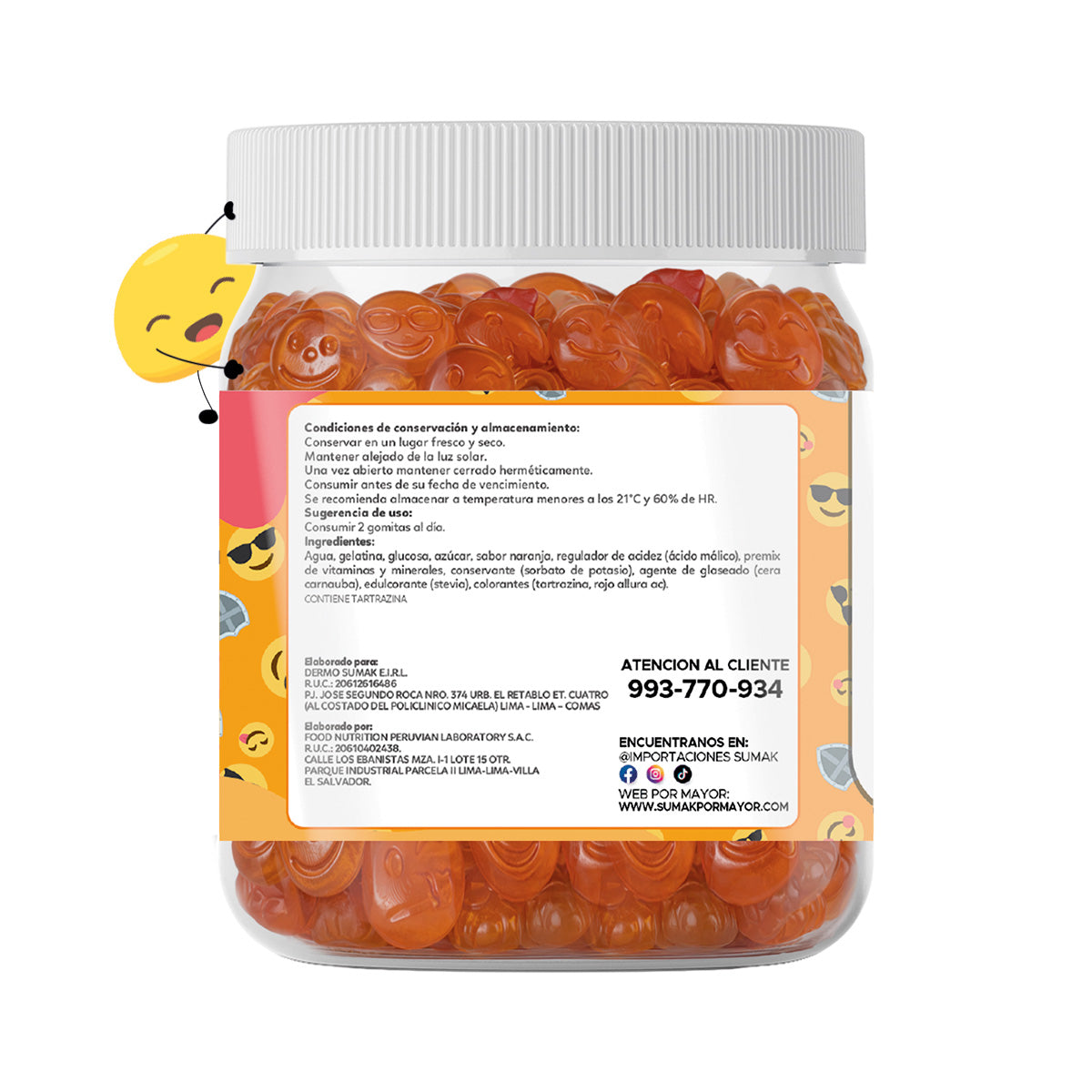 Gomitas Multi-Vitaminas Niños 150 Gomitas - Dermo Sumak