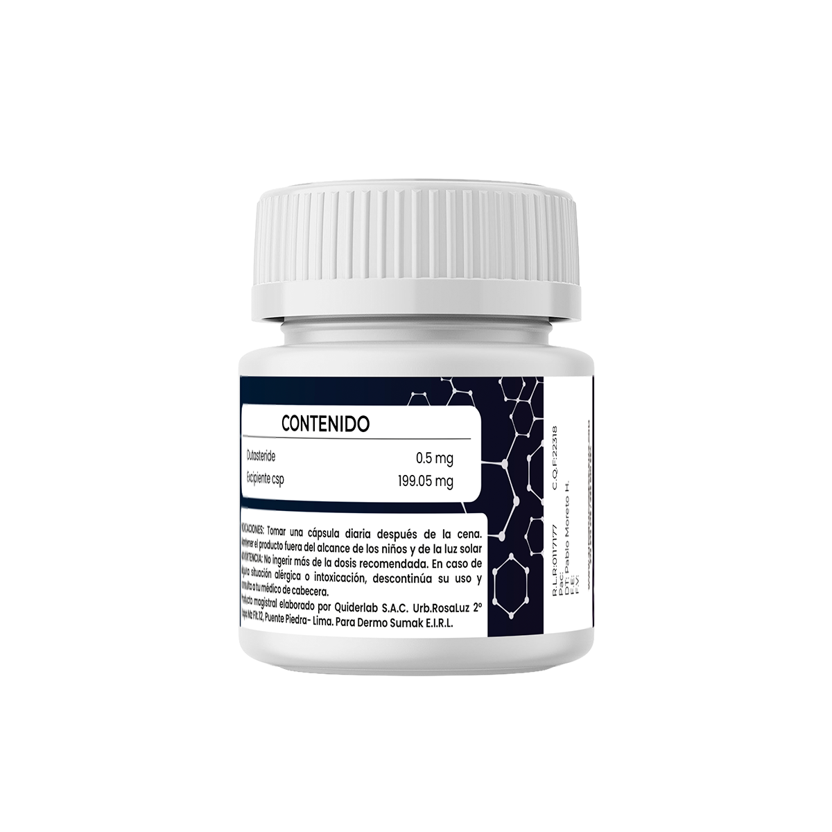 DUTASTERIDE 0.5 MG X 30 CAPSULAS - DERMO SUMAK