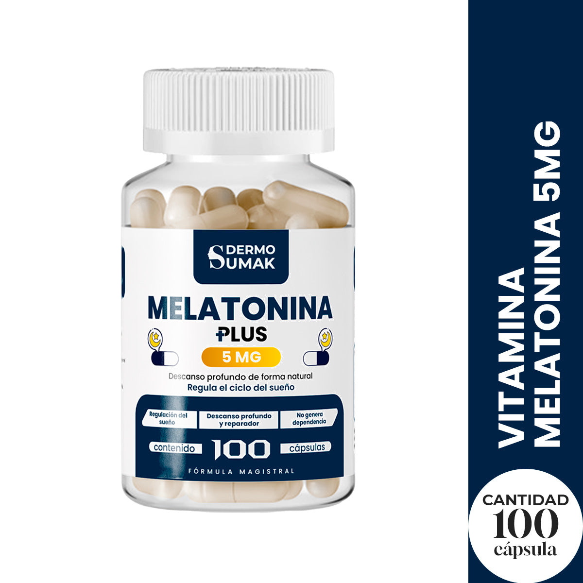 MELATONINA 2MG 100 CAP DERMO SUMAK REGALO PASTILLERO COPIA
