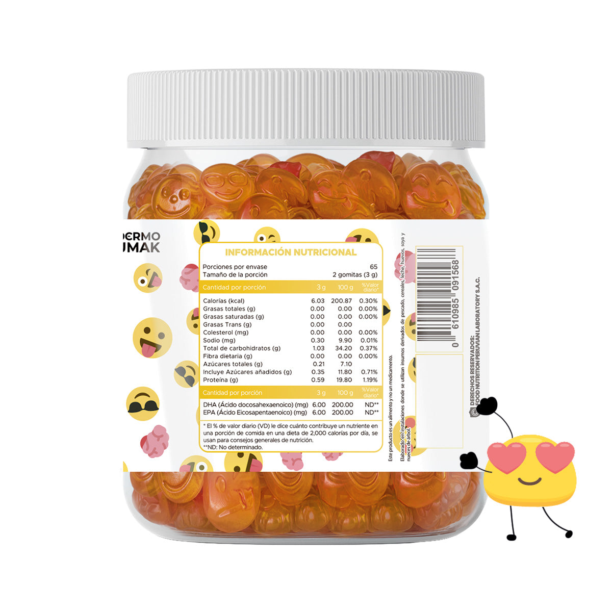 GOMITAS OMEGA - ADULTO 130 GOMITAS - DERMO SUMAK