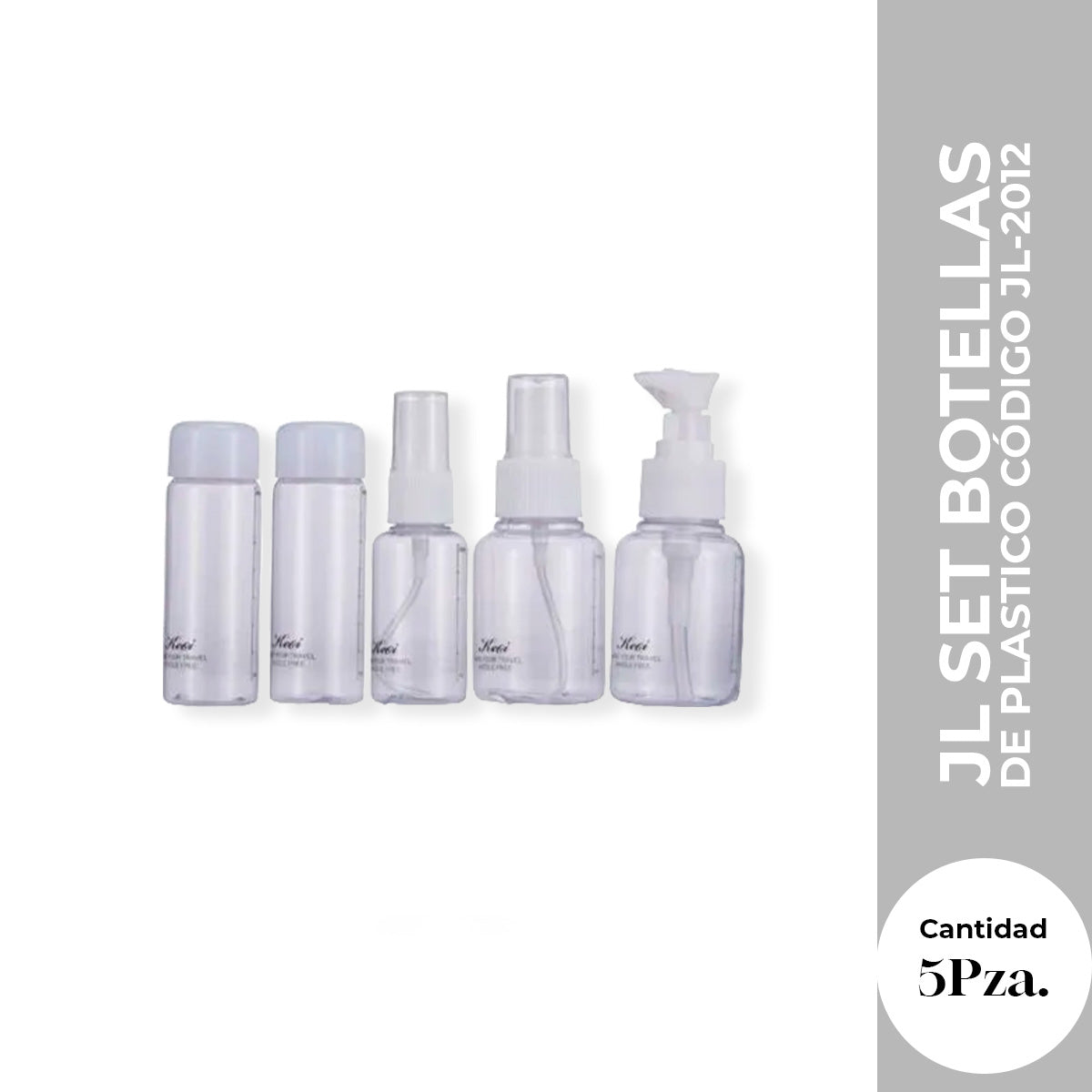 JL SET BOTELLAS DE PLASTICO X5PZ JL-2012