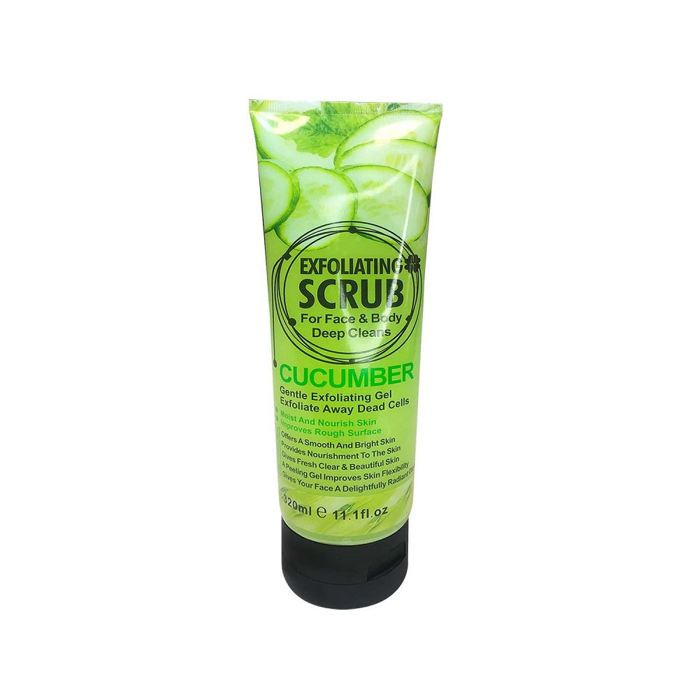 Wokali Gel Exfoliante Facial y Corporal de Pepino – Limpieza Profunda 320ml