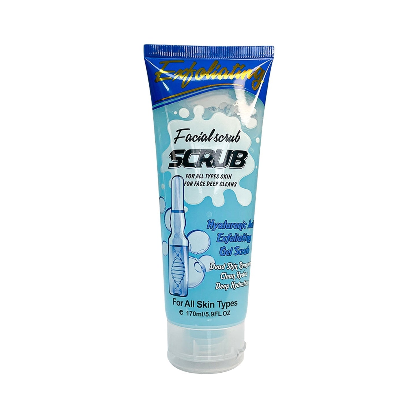 Wokali Peeling Exfoliante Ácido Hialurónico – Renovación Facial 170ml