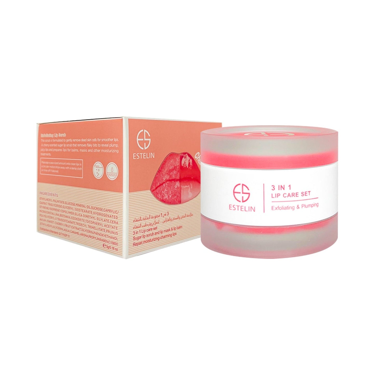 ESTELIN CUIDADO LABIAL 3 EN 1 EXFOLIANTE DE CEREZA 5GR