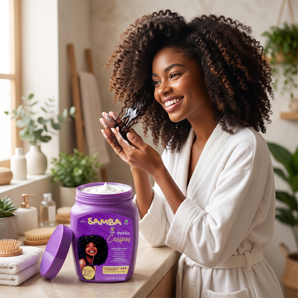 PREVENTA - NAZCA Samba Potão Crespos 2 en 1: Crema de Tratamiento y Peinar 1kg