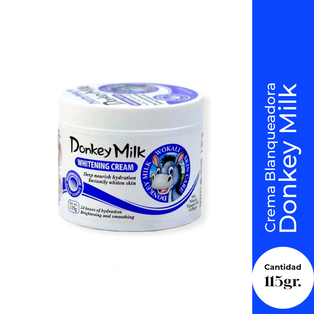 WOKALI LECHE DE BURRA CREMA WHITENING 115 GR