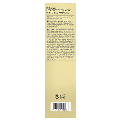 Dr.Melaxin - Peel Shot Exfoliating White Rice Ampoule