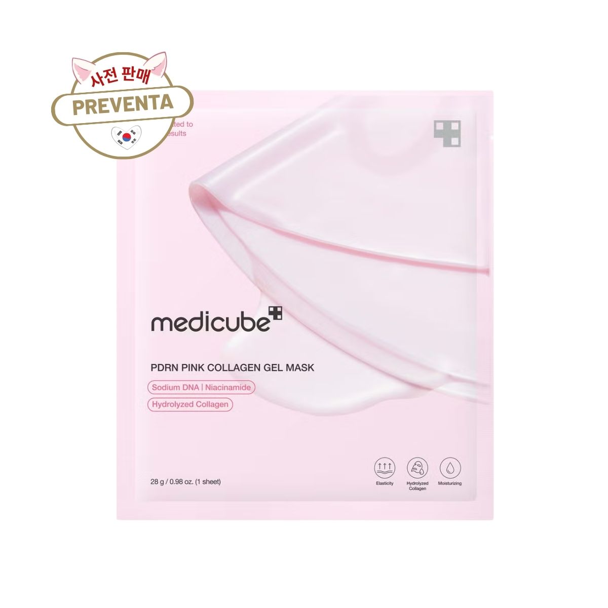 PREVENTA - Medicube PDRN Pink Collagen Gel Mask – Mascarilla Hidratante y Glow Facial