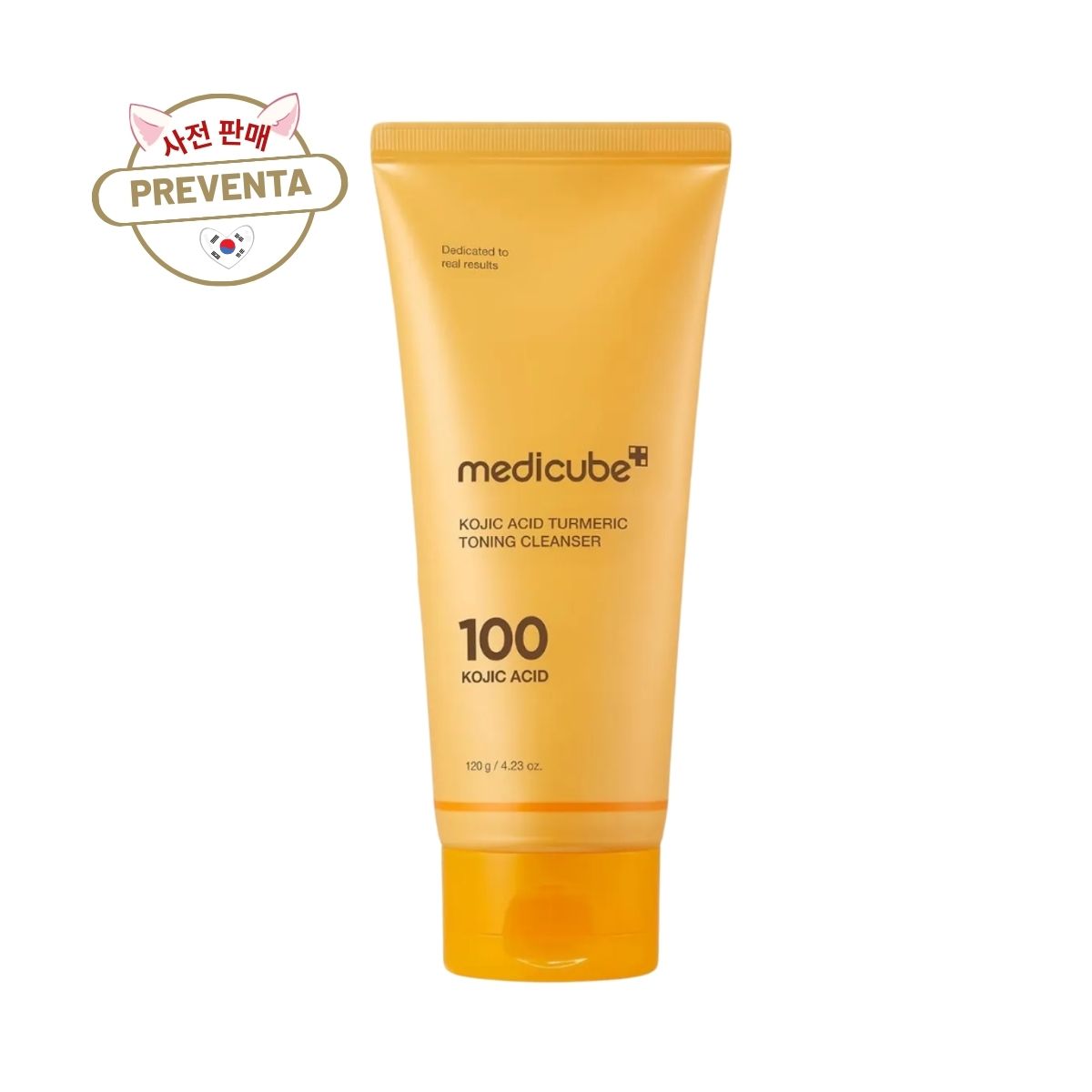 PREVENTA - Medicube Kojic Acid Turmeric Toning Cleanser 120g