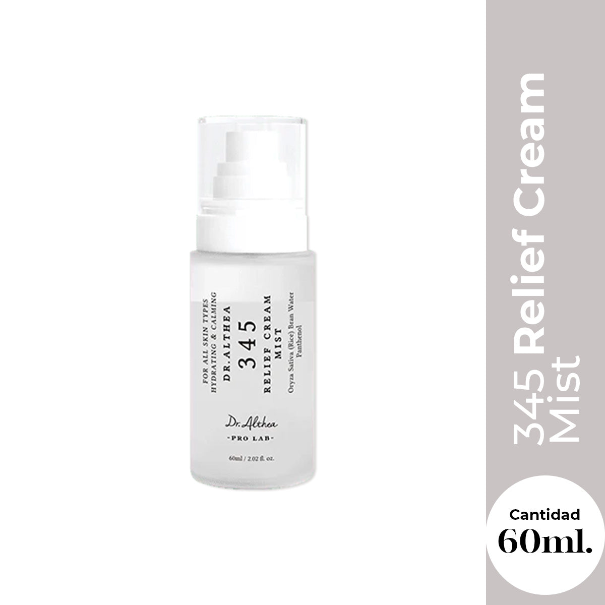 Dr. Althea 345 Relief Cream Mist 60ml – Hidratación y Calma Facial
