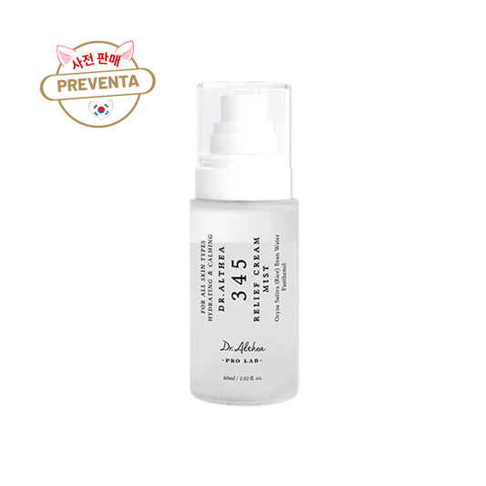 PREVENTA! Dr. Althea 345 Relief Cream Mist 60ml – Hidratación y Calma Facial
