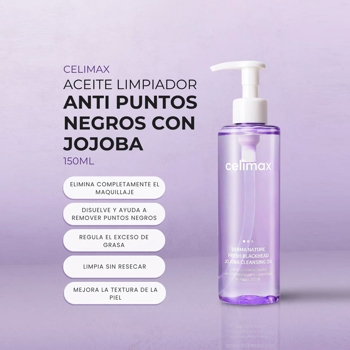 PREVENTA - Celimax Derma Nature Fresh Blackhead Jojoba Cleansing Oil 150ml
