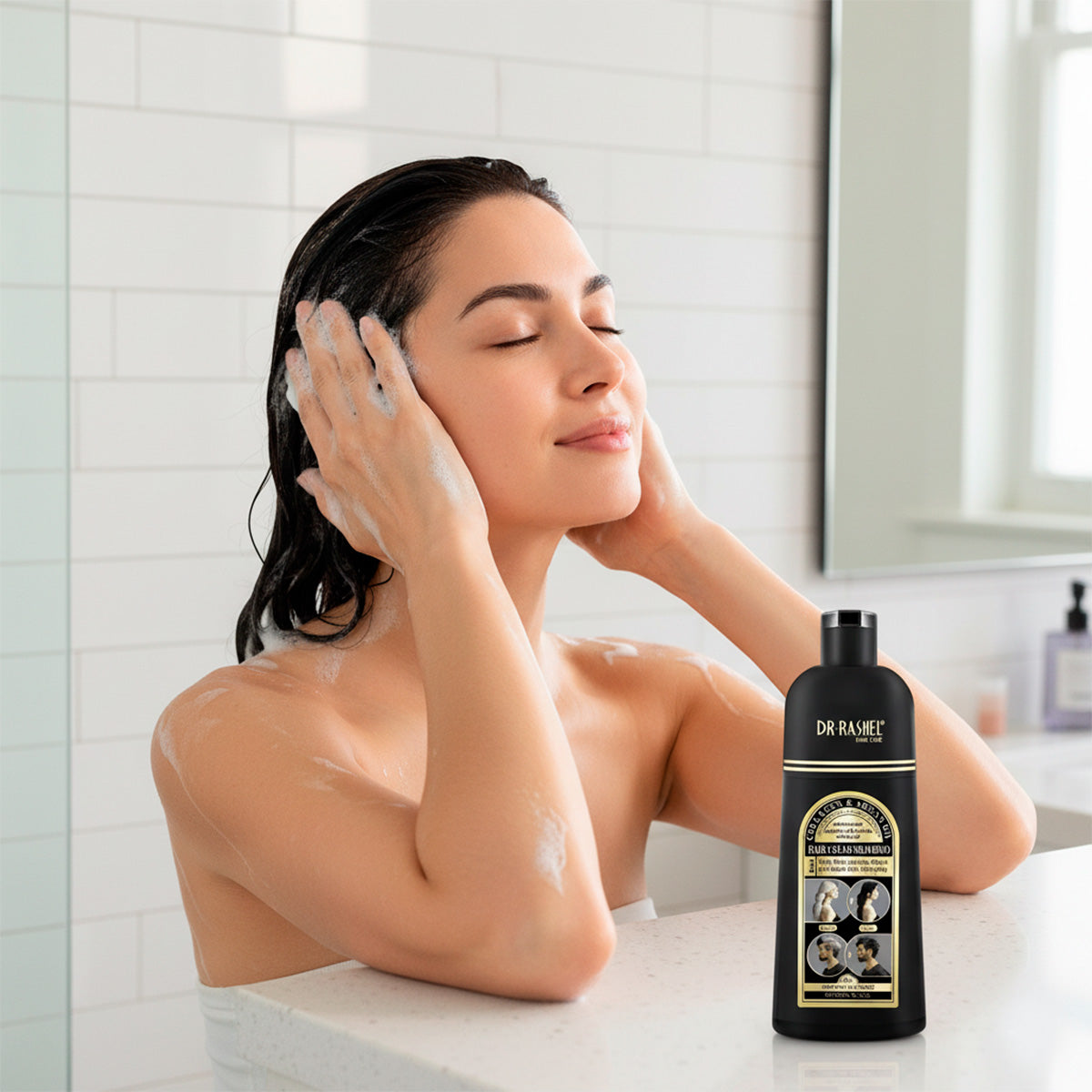 DR RASHEL SHAMPO TINTE BLACK 400 ML
