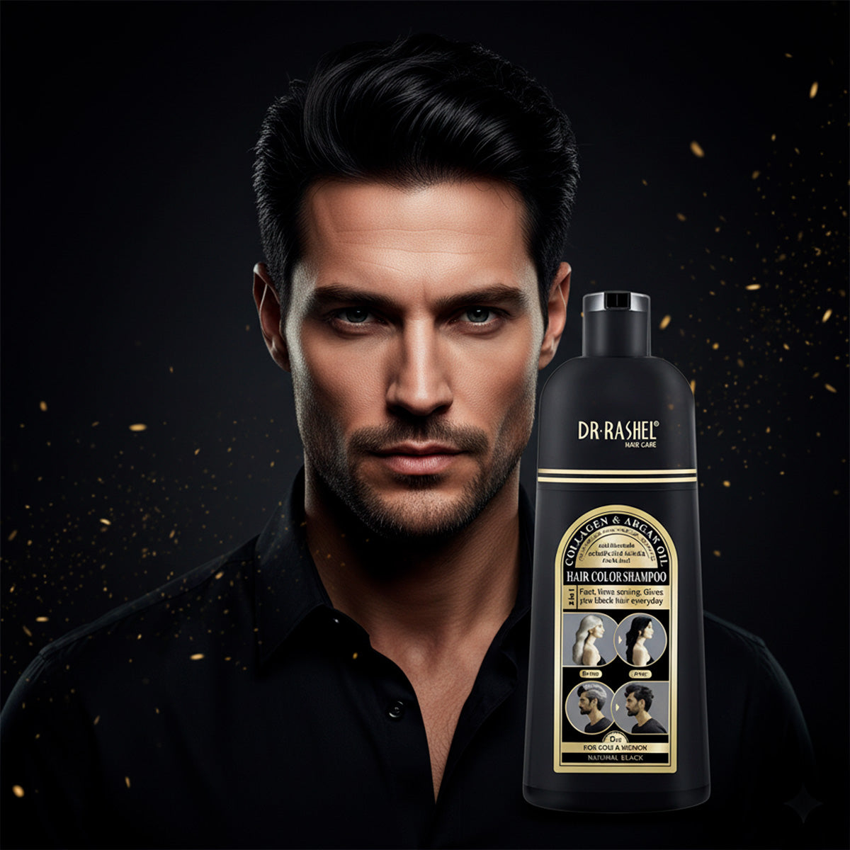 DR RASHEL SHAMPO TINTE BLACK 400 ML