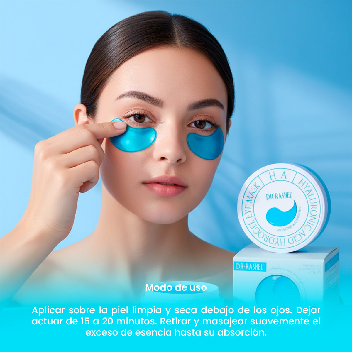 DR RASHEL MASC. P/OJOS ACIDO HIALU. 60PCS