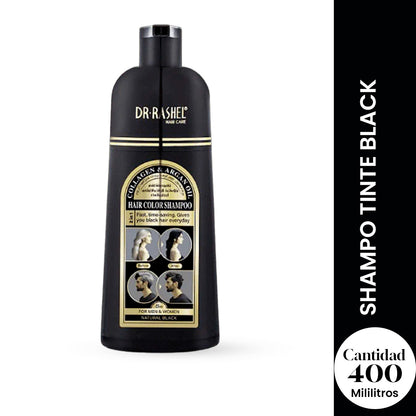 DR RASHEL SHAMPO TINTE BLACK 400 ML