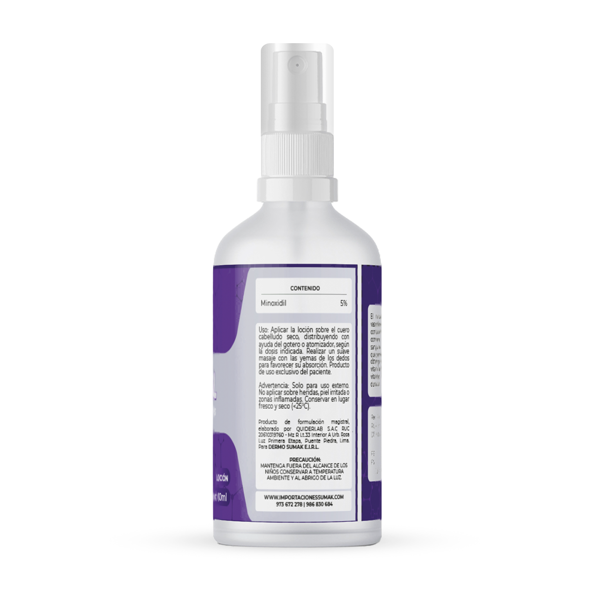 DERMO SUMAK LOCION CAPILAR Y FACIAL MINOXIN 5% X 60ML