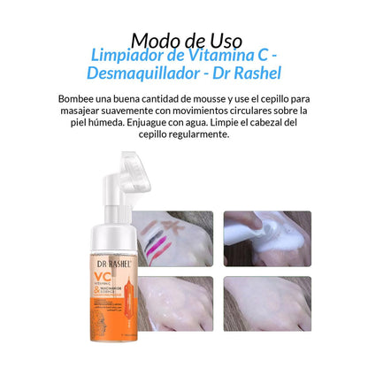 Dr. Rashel Mousse Limpiador de Vitamina C y Niacinamida – Limpieza – 125ml