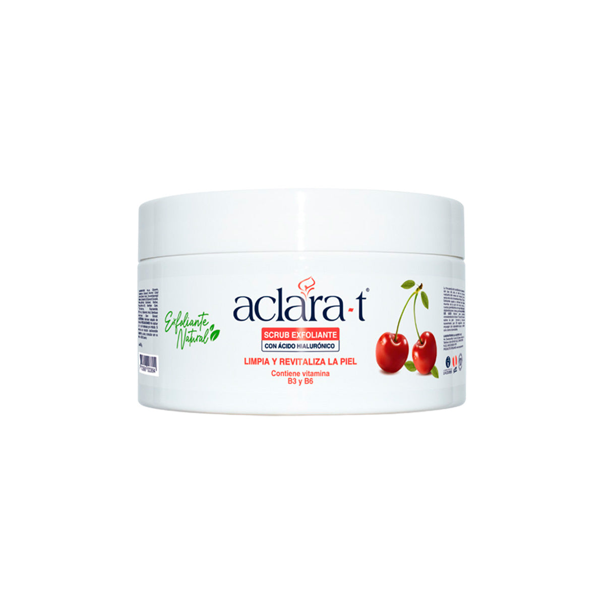 Exfoliante Facial de Ácido Hialurónico y Esencia de Cereza