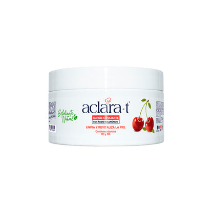 Exfoliante Facial de Ácido Hialurónico y Esencia de Cereza