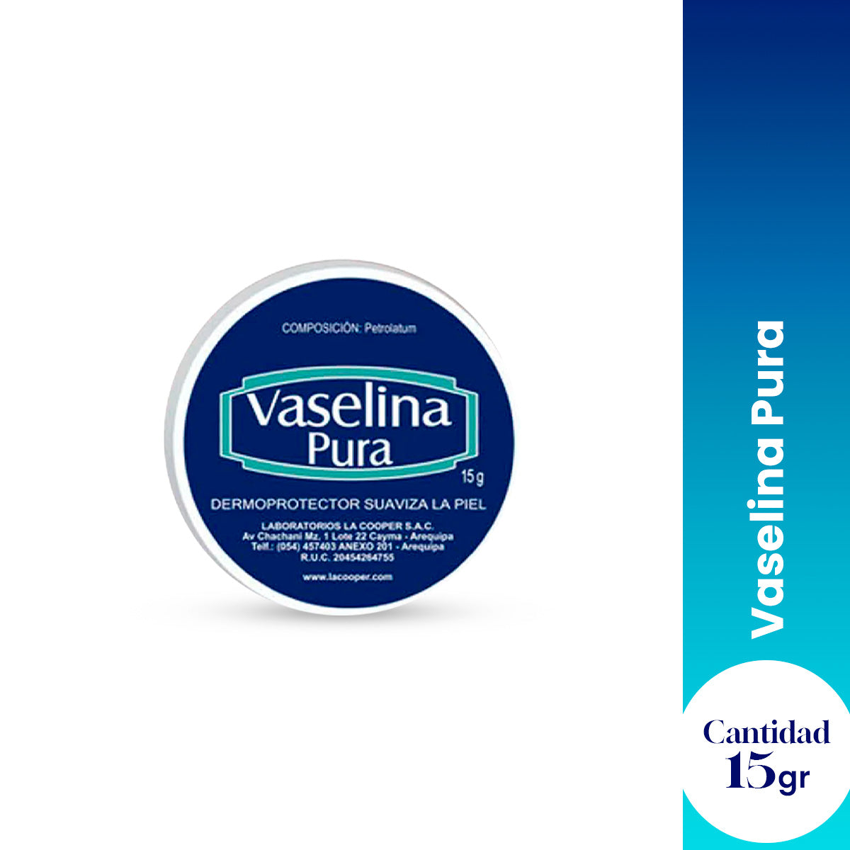 La Cooper – Vaselina Pura – 15g x 12und