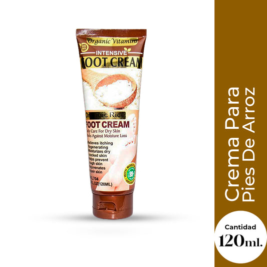 Wokali Crema para Pies de Arroz 120ml – Hidratación y Reparación para Talones Secos