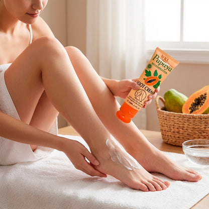 Wokali Crema para Pies de Papaya 120ml – Hidratación y Reparación para Talones Secos