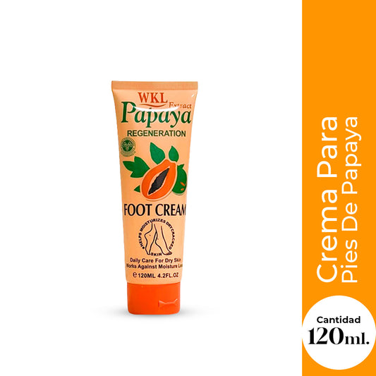 Wokali Crema para Pies de Papaya 120ml – Hidratación y Reparación para Talones Secos