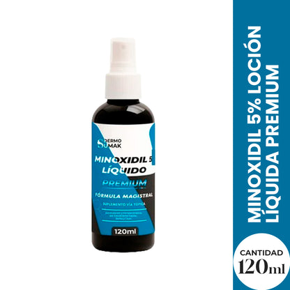 LOCION MINOXIDIL PREMIUN 5% LIQUIDO 120ML - DERMO SUMAK