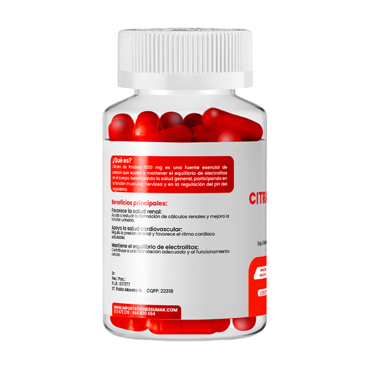 CITRATO DE POTASIO 100 CAPSULAS DERMO SUMAK