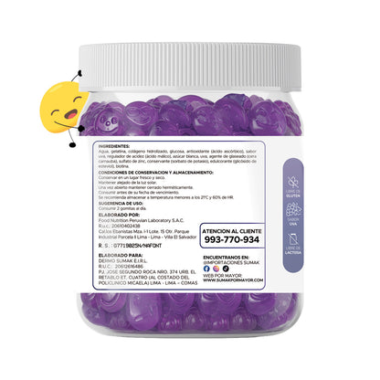 Gomitas Colágeno y Biotina Adulto 150 Gomitas - Dermo Sumak