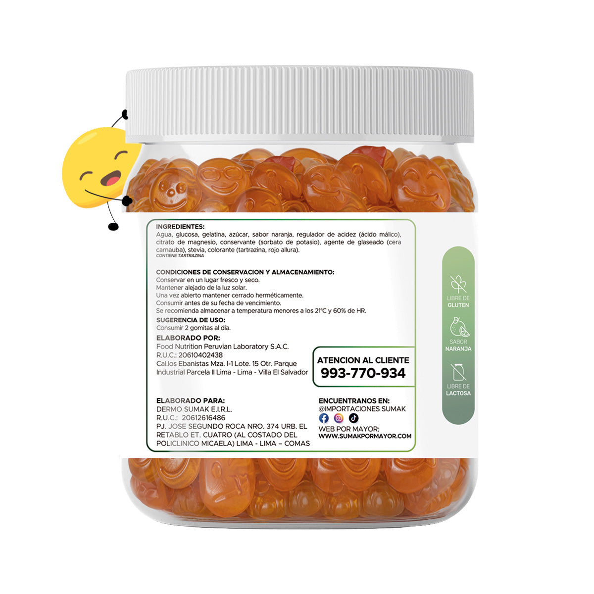 Gomitas Citrato de Magnesio - Adultos 150 Gomitas - Dermo Sumak