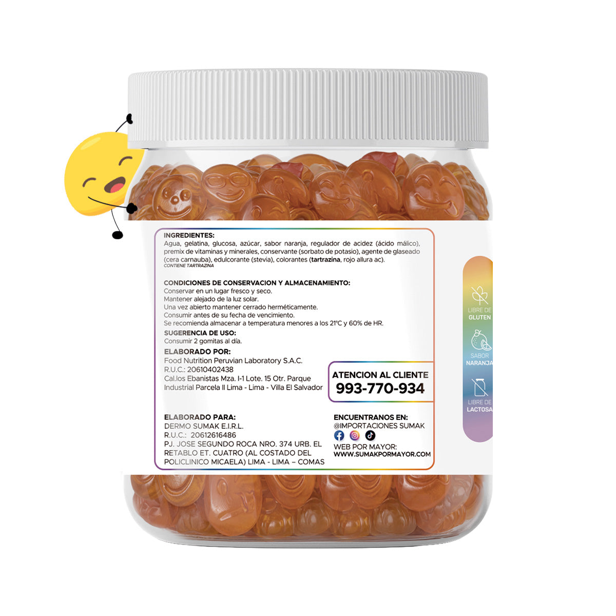 Gomitas Multi-Vitaminas Adulto 150 Gomitas - Dermo Sumak