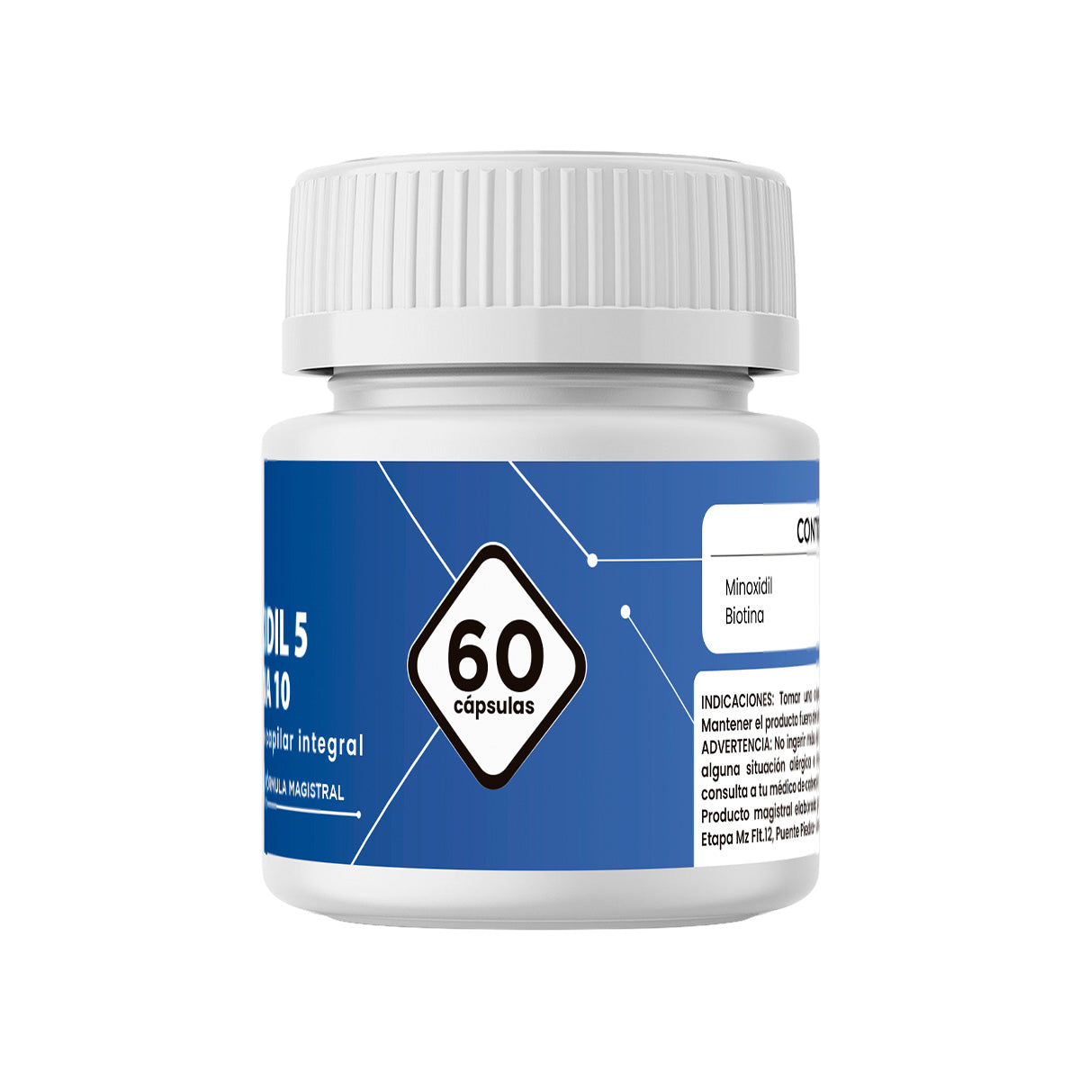 MINOXIDIL 5MG & BIOTINA 10MG X 60 CAPSULAS - DERMO SUMAK