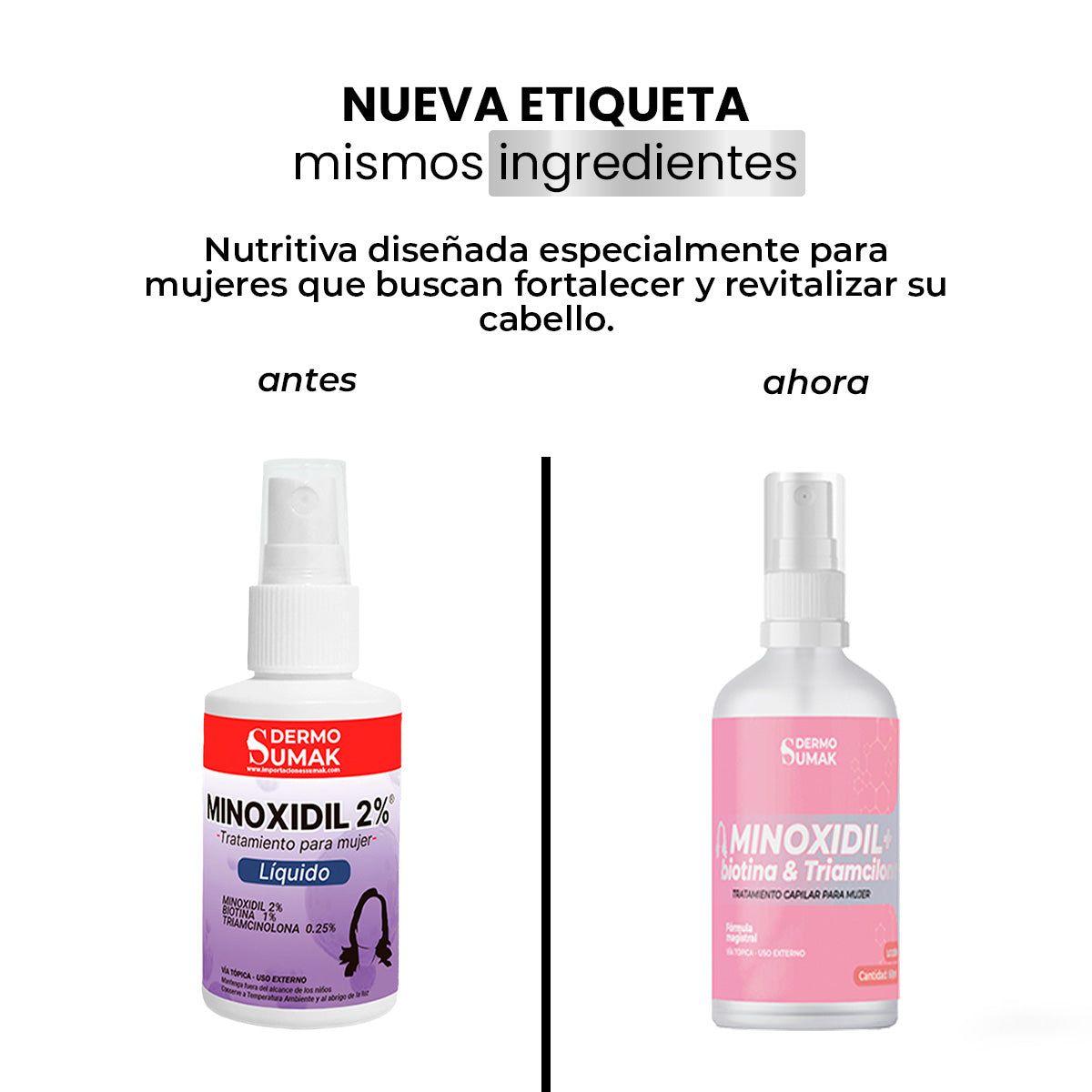 LOCION MINOXIDIL 2% MUJER  60ML - DERMO SUMAK
