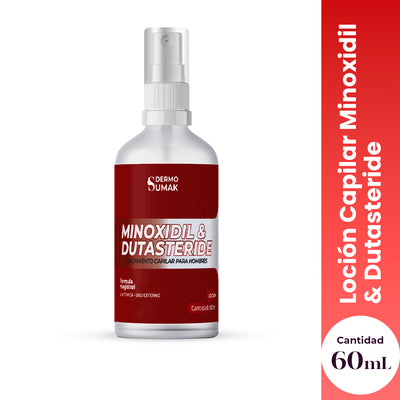 MINOXIDIL 5% & DUTASTERIDA 0,5% EN LOCIÓN TRATAMIENTO INTENSIVO 60ML - DERMO SUMAK