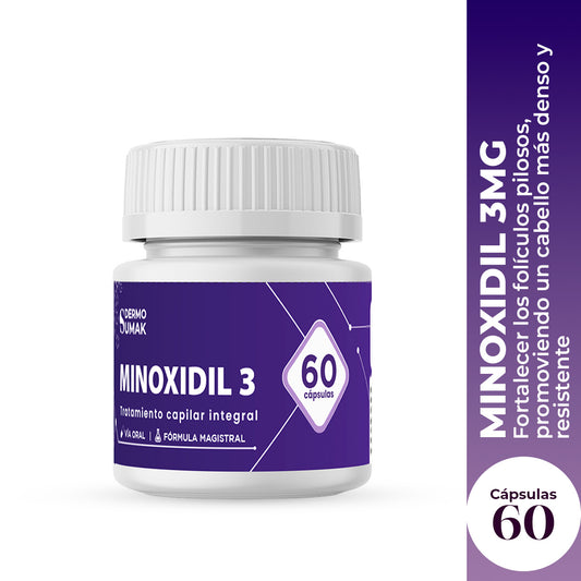 MINOXIDIL 3MG 60 CAPSULAS - DUERMO SUMAK