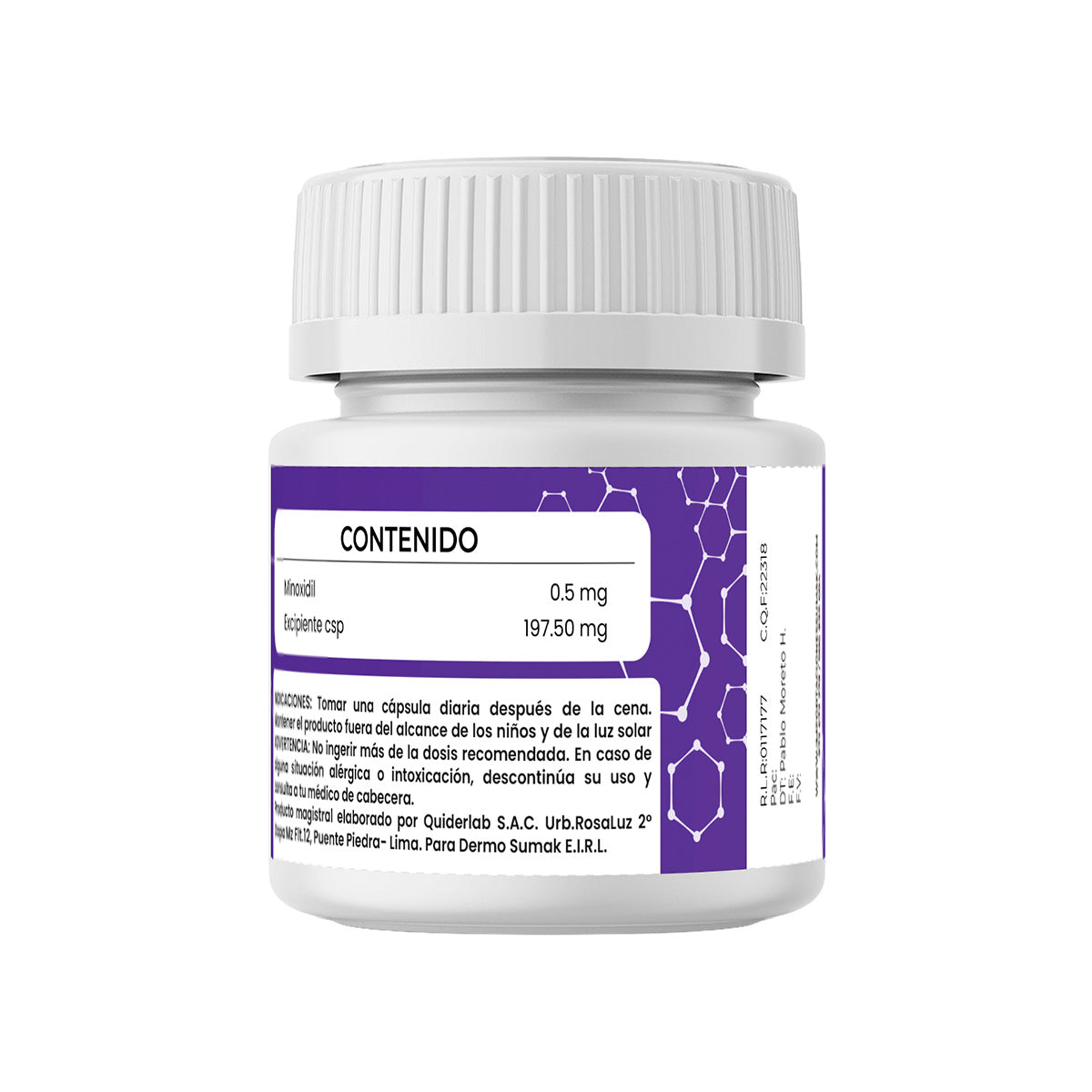 MINOXIDIL 0.5 MG - 60 CAPSULAS DERMO SUMAK