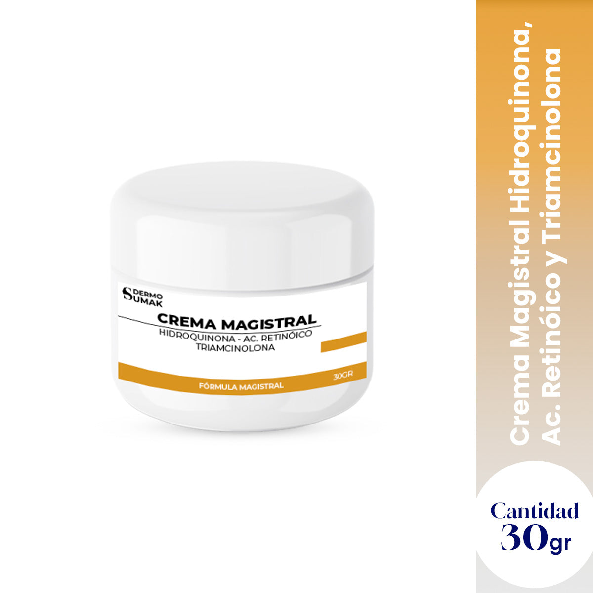 Crema Magistral Hidroquinona 4% + Ácido Retinoico 0.025% + Triancinolona 0.025% 30gr - Dermo Sumak