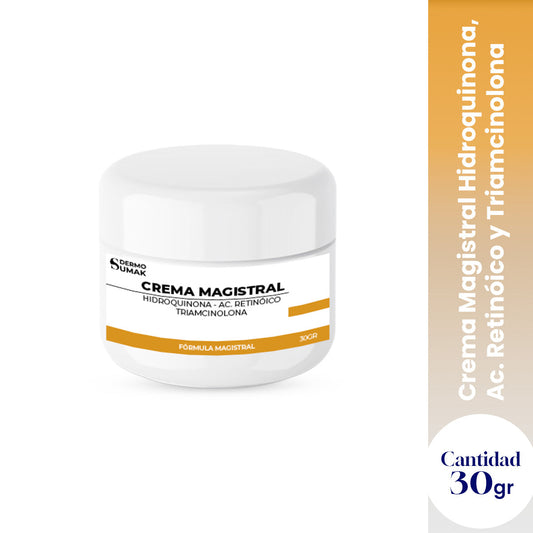 Crema Magistral Hidroquinona 4% + Ácido Retinoico 0.025% + Triancinolona 0.025% 30gr - Dermo Sumak