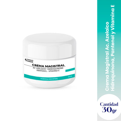 Crema Magistral Ácido Azelaico 4% + Hidroquinona 2% + Panthenol 2% + Vitamina E 1% 30gr - Dermo Sumak