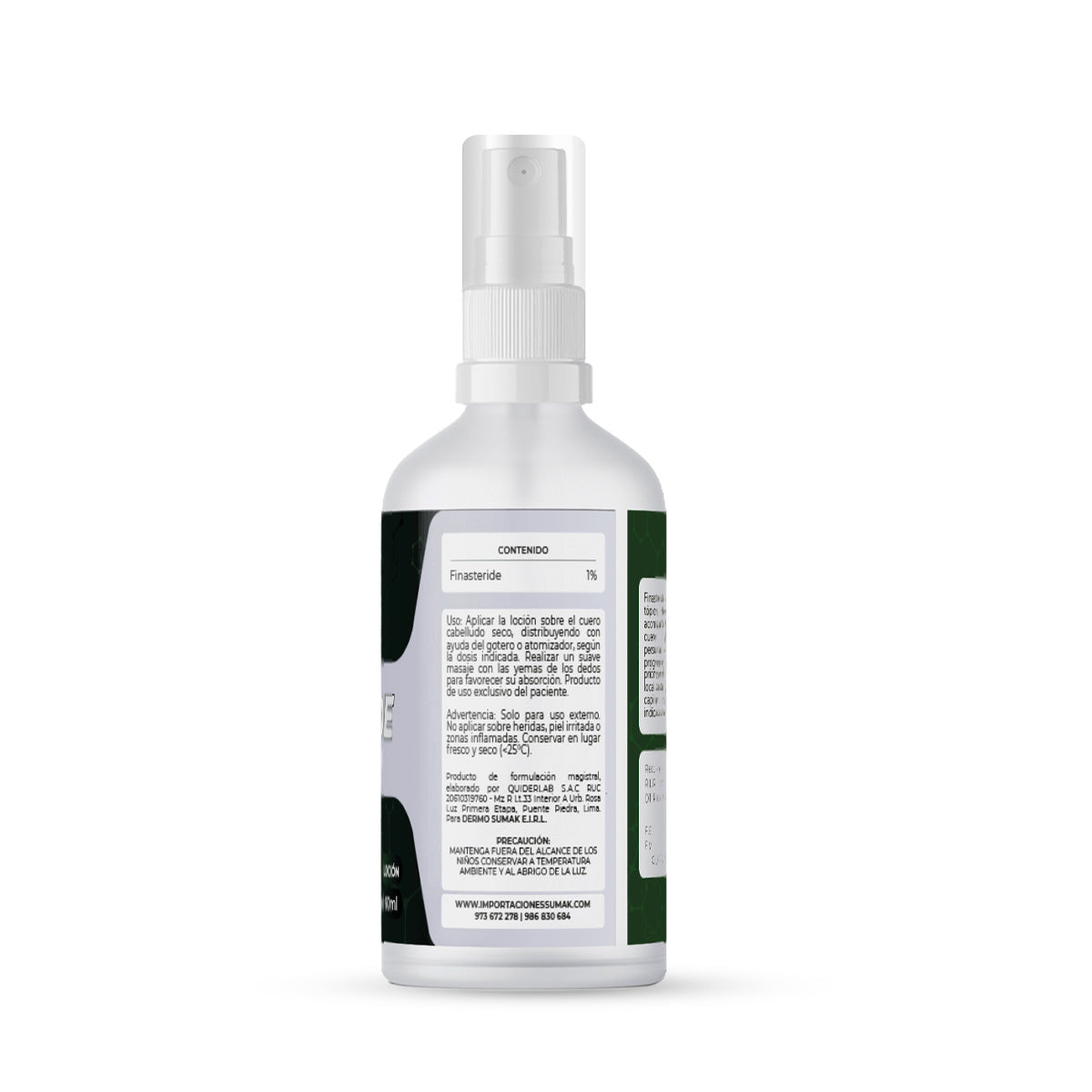 Finasteride 1% - Loción Tratamiento Capilar para Hombres 60ml - DERMOSUMAK