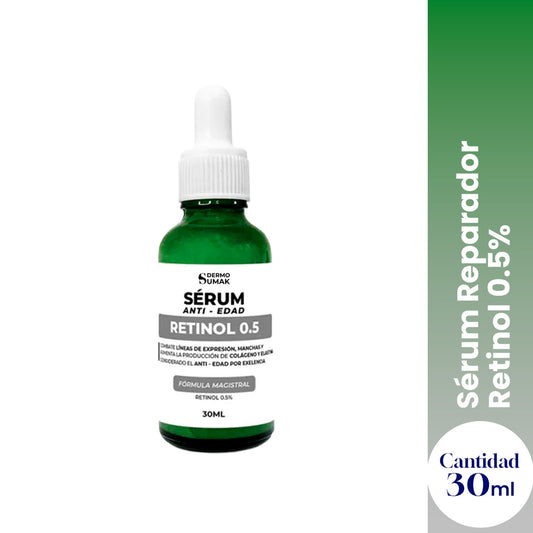 Dermo Sumak Sérum Reparador Retinol 0.5% – Renovación Facial 30ml