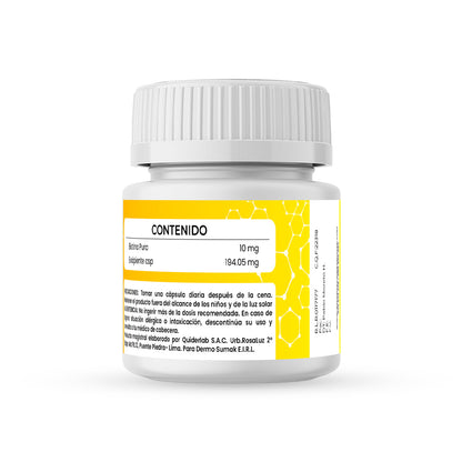 BIOTINA PURA 10 MG X 60 CAPSULAS - DERMO SUMAK