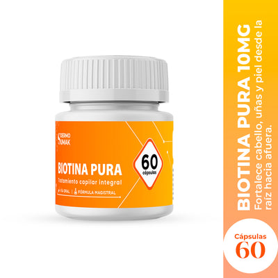 BIOTINA PURA 10 MG X 60 CAPSULAS - DERMO SUMAK