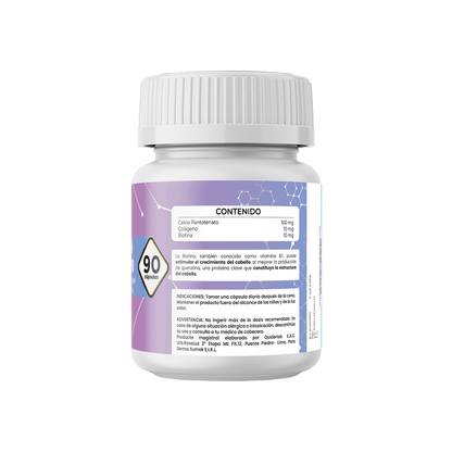BIOTINA 10 MG & COLAGENO 10 MG X 90 CAPSULAS - DERMO SUMAK